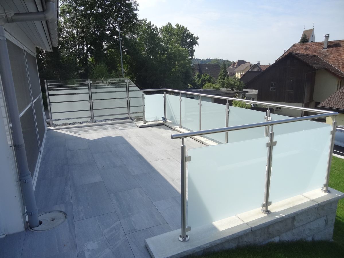 Edelstahl-Glasbaluster-Geländer mit 12mm ausgeglichenem Glas für Handelsgebäude